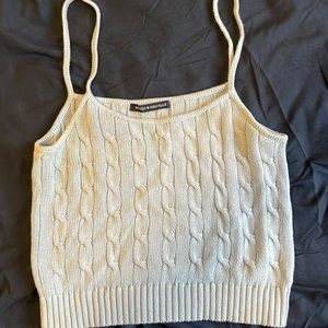 Knit cropped Brandy tank top